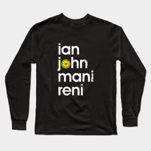 The Stone Roses Members Indie Manchester Integrated Lemon Long Sleeve T-Shirt